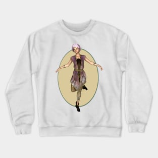 I am happy elf fairy faerie dancing Crewneck Sweatshirt